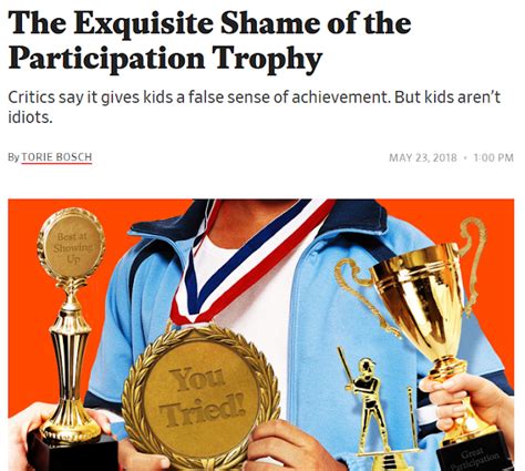 Mark Martinez Blog Participation Trophies For Showing Up Its
