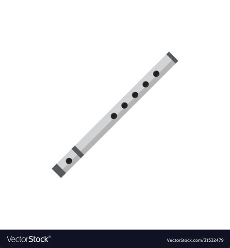 Flute Graphic Design Template Isolated Royalty Free Vector