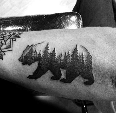 50 Tree Line Tattoo Design Ideas For Men Timberline Ink