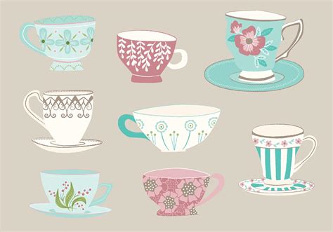 Hand Drawn Tea Cup Vectors Download Free Vector Art Stock Graphics