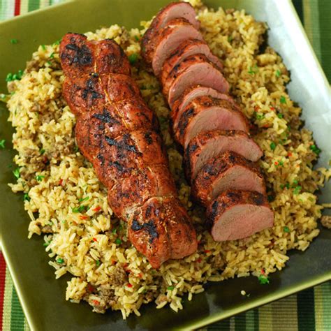 Juicy on the inside but crispy on the outside, this pork is tangy and delicious.submitted by: Dizzy Pig Dirty Rice
