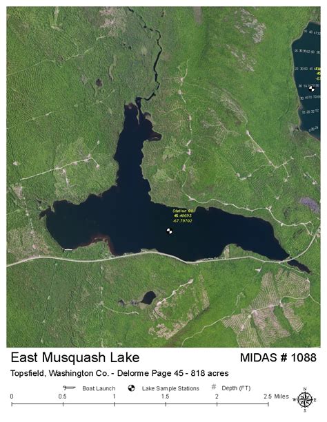 Lake Overview East Musquash Lake Topsfield Washington Maine