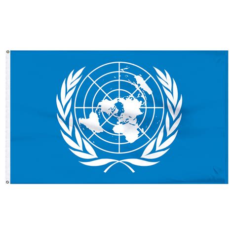 United Nations 3ft X 5ft Polyester Flag