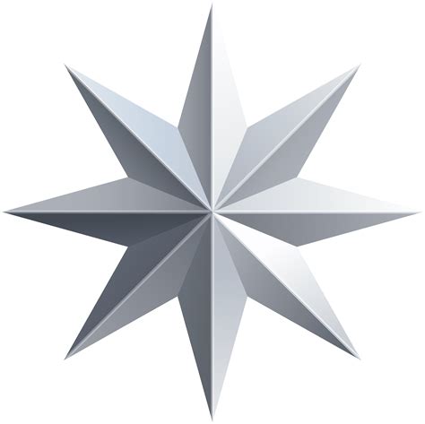 Silver Star Transparent Png Image