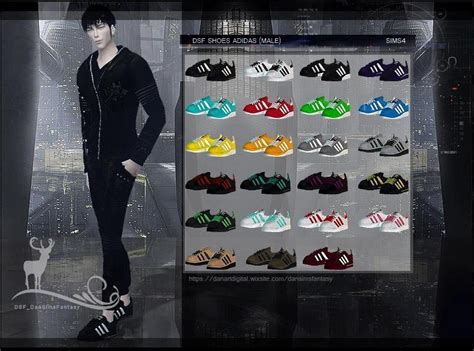 Dansimsfantasy The Sims 4 Dsf Shoes Adidas Male Download