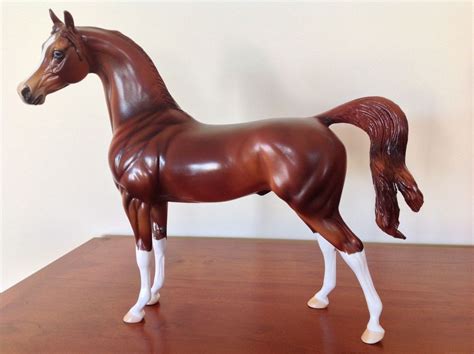 It looks so cute and tiny, i just adore this. Peter Stone DAH Blue Angel Chestnut Arabian Model Horse # ...