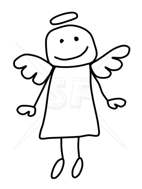 Angel Clip Art Outline 20 Free Cliparts Download Images On Clipground