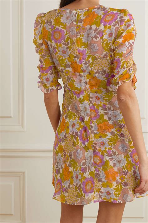 VERONICA BEARD Solona Floral Print Silk Mini Dress NET A PORTER