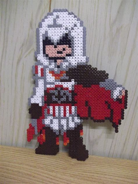 Ezio Assassin S Creed Hama Perler By Beadstoterabithia Perler Beads