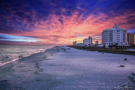 Pensacola Beach Vibrant Sunset Digital Art By Brent Shavnore Fine Art