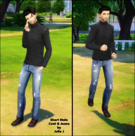 Short Male Coat With Jeans At Julietoon Julie J Sims 4 Updates