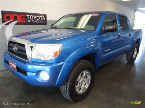 2007 Speedway Blue Pearl Toyota Tacoma V6 Prerunner Trd Double Cab