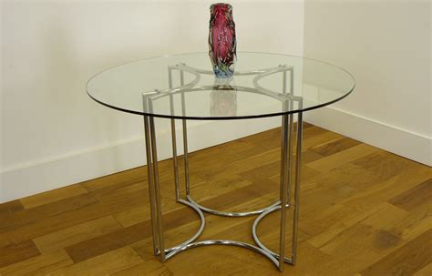 Shop for—and learn—about vintage and antiques. Good Mid Century Vintage 1960s Chrome and Glass Dining ...