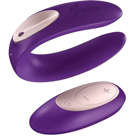 Satisfyer Double Plus Couples Vibrator With Remote Control G Spot And Clitoral Stimulation