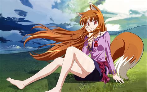 Wallpaper Fox Girl Spice And Wolf Holo Desktop