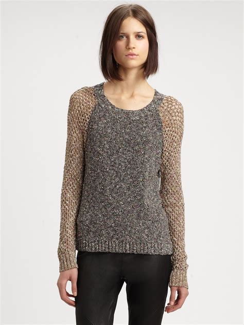 Rag And Bone Lory Sweater In Gray Lyst