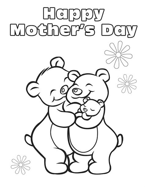 Happy Mothers Day Coloring Pages Coloring Home