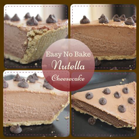Easy Nutella No Bake Cheesecake Recipe