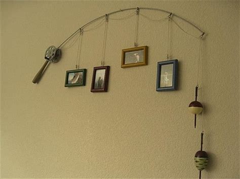 Diy Ideas Fishing Pole Picture Holder Dump A Day