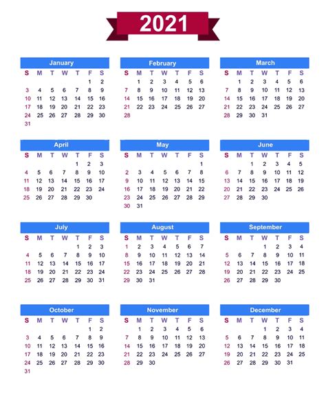 Calendar 2021 Png Download Image Png All Png All
