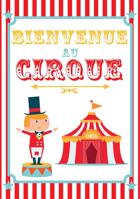 Poster cirque à imprimer | Anniversaire de cirque, Cirque et Deco cirque