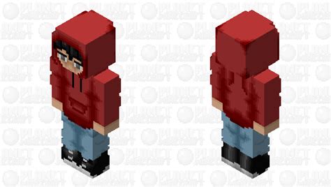 Sad Red Hoodie Guy Minecraft Skin
