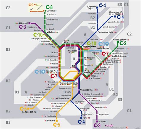 Metro De Madrid Más De 100 Imágenes Del Mapa De Metro Cercaní­as Y Bus