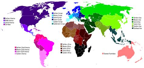 Regions World Map Regions Of The World By Saint Tepes On Deviantart