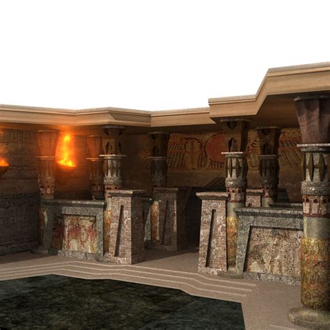 ancient egyptian temple 3d model
