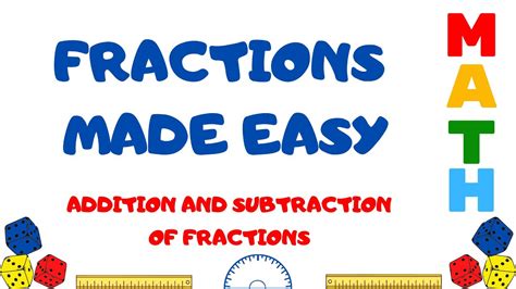 Adding And Subtracting Dissimilar Fractions Made Easy How To Add And