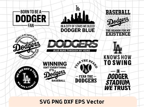 Los Angeles Dodgers Shirt Design Download Dodger Svg Bundle