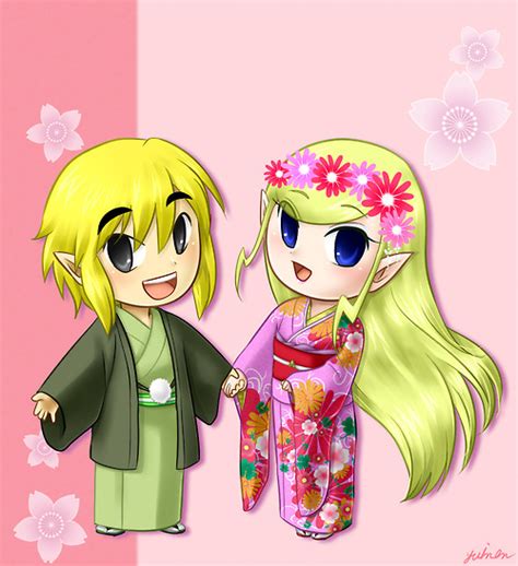 Link And Zelda In A Cute Dress By Mirai Link On Deviantart