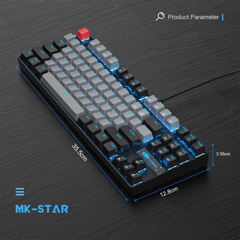 Buy 75 Mechanical Gaming Keyboard With Blue Switch Magegee Led Blue