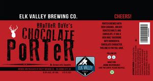 Elk Valley Brewing Co Brother Dave S Chocolate Porter Bottle Can