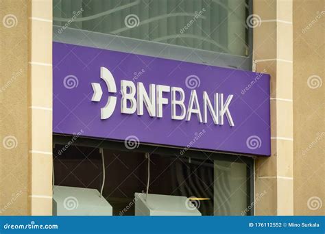 The Storefront Of The Bnf Bank Company In One Of Its Branches Providing