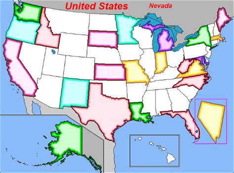 United States Map Puzzle Us States And Capitals Free Software