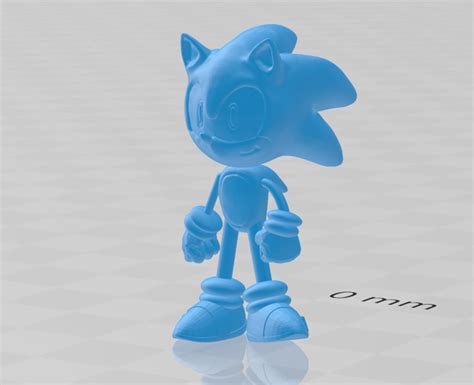 3d Printed Sonic The Hedgehog By Brian Wolansky Pinshape