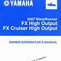 Yamaha Fx500 Manual