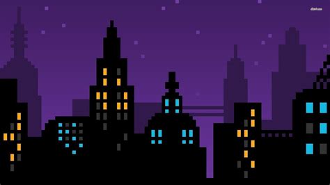 Pixel City Wallpapers Top Free Pixel City Backgrounds Wallpaperaccess
