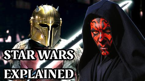 The History Of The Darksaber Star Wars Explained Youtube