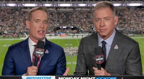 Joe Buck Troy Aikman Throw Jabs At Each Other On MNF