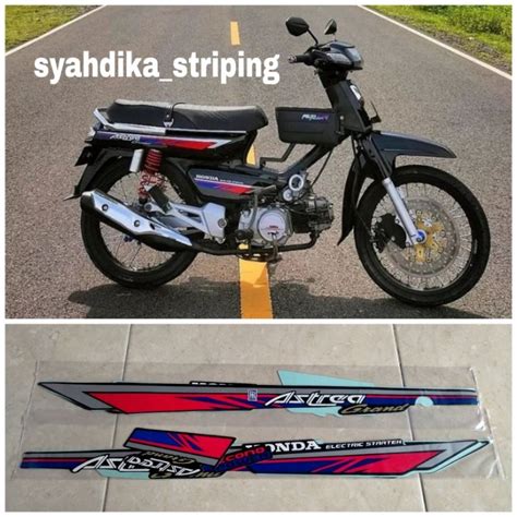 Jual STIKER STRIPING LIS BODY HONDA ASTREA GRAND BULUS THN 1992 1993