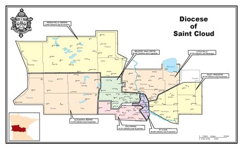 Maps Of The Diocese Diocese Of Saint Cloud