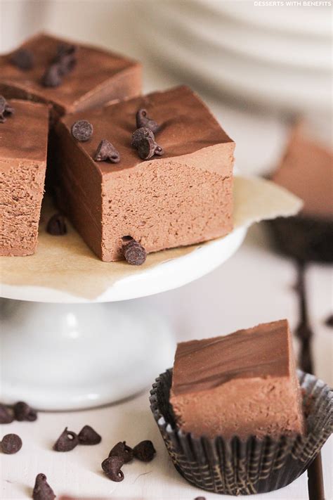 There's no need to skip dessert when you're trying to cut sugar out of your diet. Desserts With Benefits Healthy Vegan Dark Chocolate Fudge (refined sugar free, low carb, gluten ...