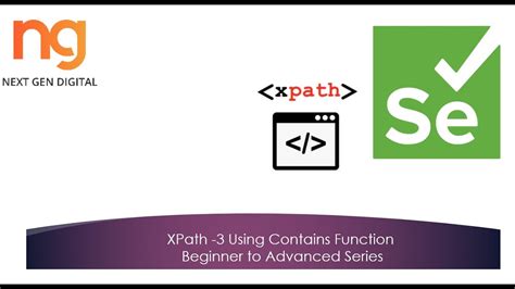 Xpath Contains Function Beginner To Advanced Selenium And Robot