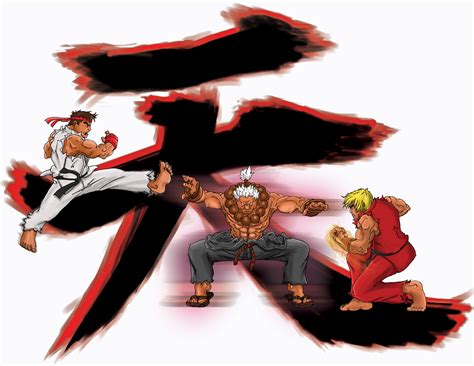 Ryu And Ken Vs Akuma By Loi37 On Deviantart