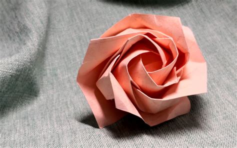 【摺紙】歐美玫瑰的正確折法，摺紙玫瑰高清詳細教程 哔哩哔哩