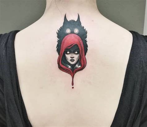 Cartoon tattoos are incredibly popular with all people of all ages. Red riding hood tattoo by Aneta Juchimowicz (With images ...