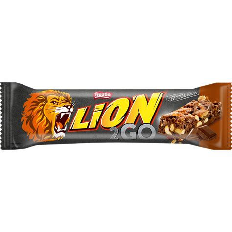 Lion Baton 2 Go Cu Arahide Stafide Bucati De Ciocolata Orez