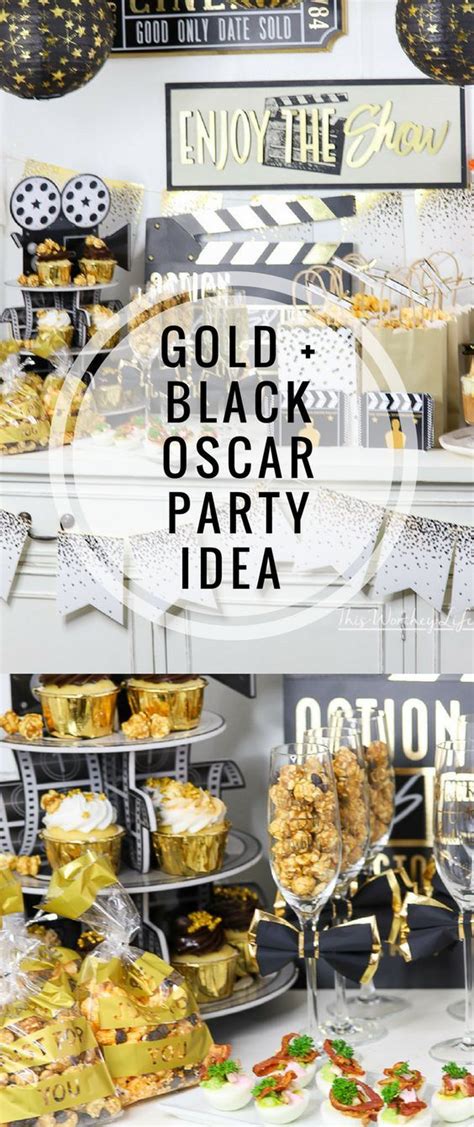Gold Oscar Party Idea Easy Ways To Pull Of An Oscar Award Watching